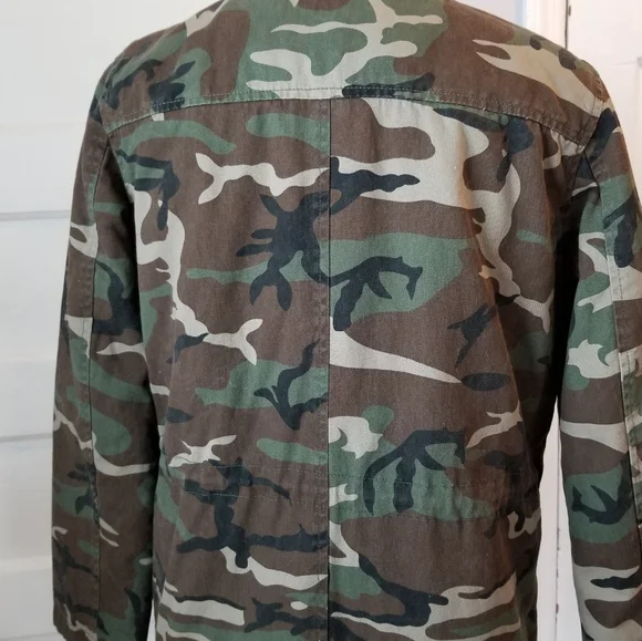 Charlotte Russe Camo Utility Jacket, Size S - Picture 6 of 14